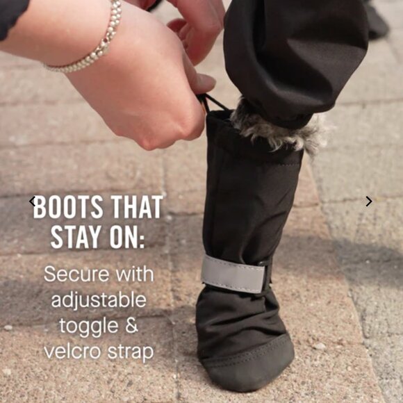 NWT, Canada Pooch Soft Shield Boots for Dogs, Water-resistant, Hot Pink, Size 4 - Picture 2 of 16